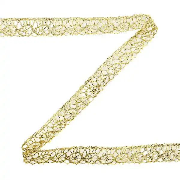 Exklusiv Spitze Lurex [13 mm] - gold metallic