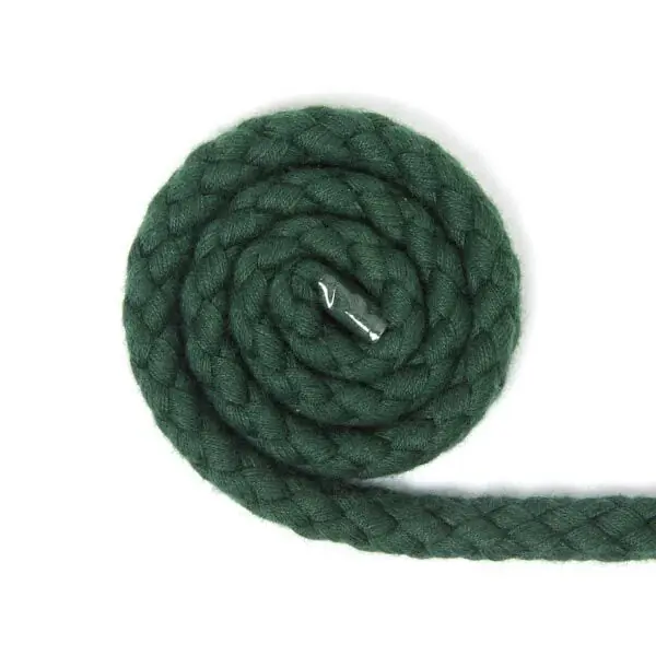 Begrenztes Angebot Baumwollkordel [Ø 8 mm] - dunkelgrün