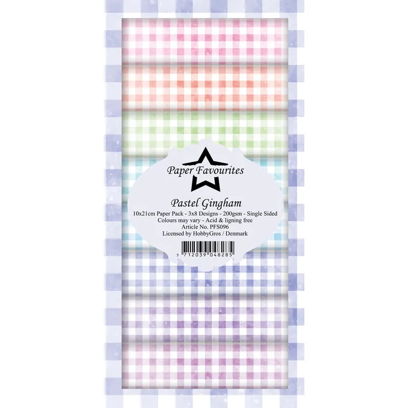 Slim Paper Pad Pastel Gingham Highlight