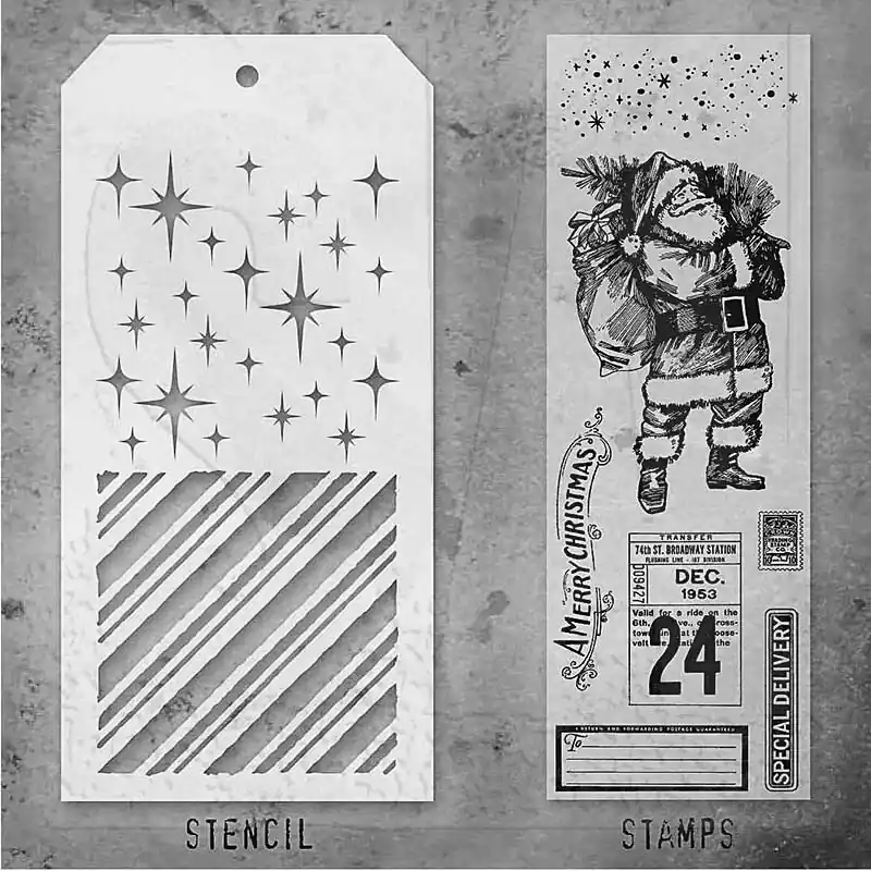 Tim Holtz Mixed Media Stamps & Stencil #31 Bestseller