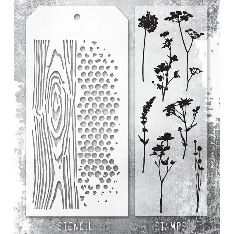 Versand Am Gleichen Tag Tim Holtz Mixed Media Stamps & Stencil #59