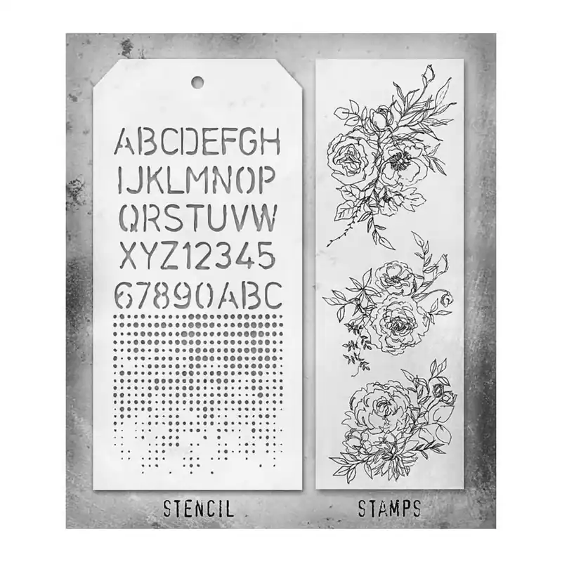 Zertifiziert Tim Holtz Mixed Media Stamps & Stencil #38
