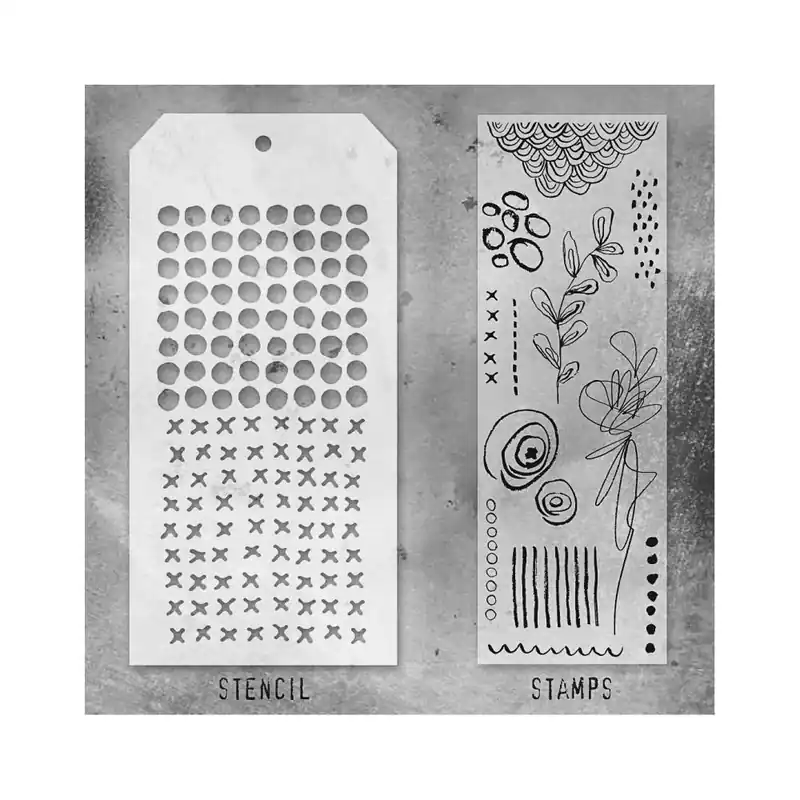 Angebot Tim Holtz Mixed Media Stamps & Stencil 14